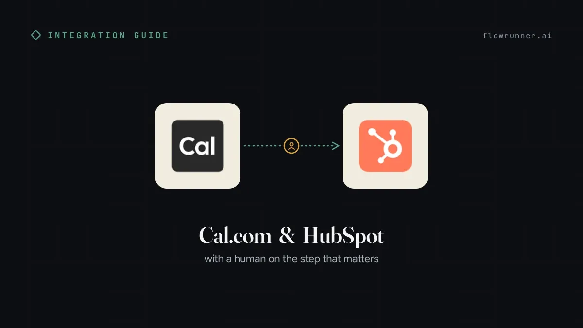 How to Connect Cal.com with HubSpot (With or Without an AI Agent)