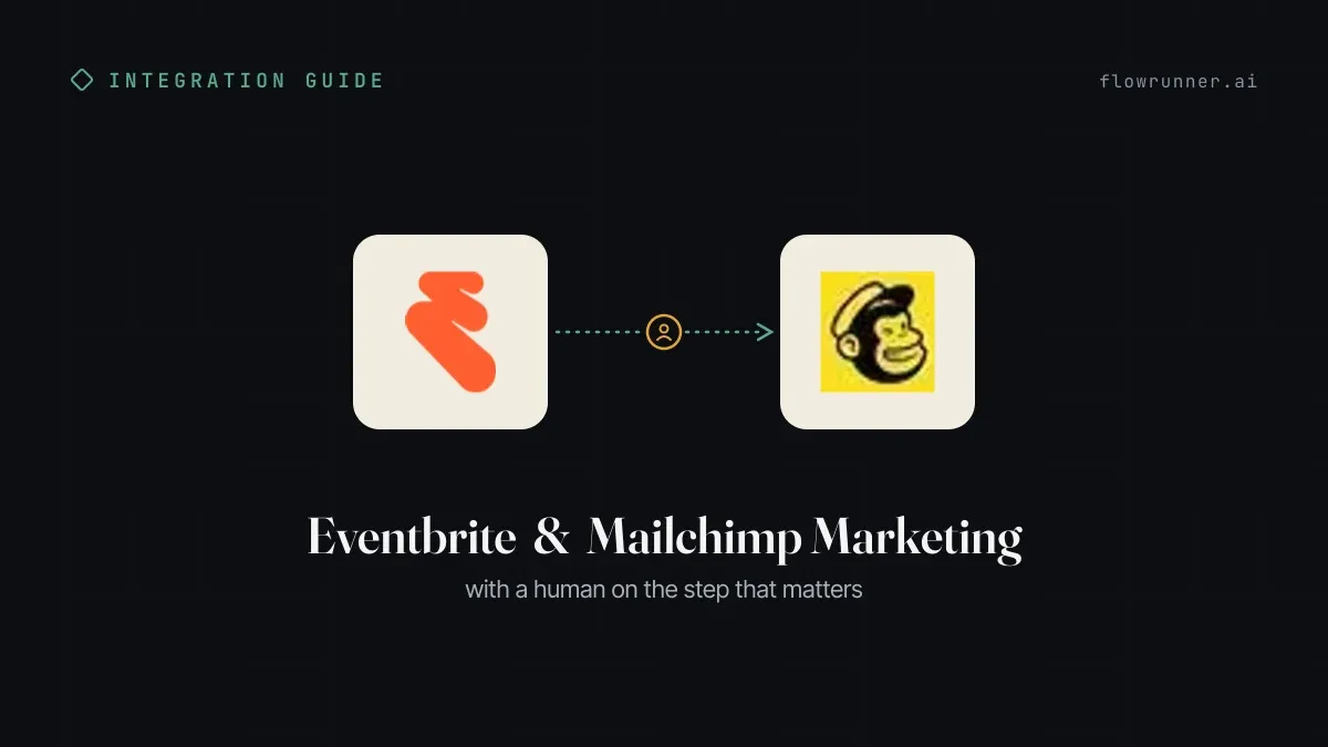 How to Connect Eventbrite with Mailchimp Marketing (With or Without an AI Agent)